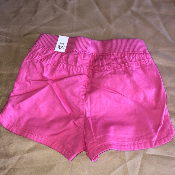 Little Girls Pink Shorts with Matching 💕 Mask - Picture 2 of 5